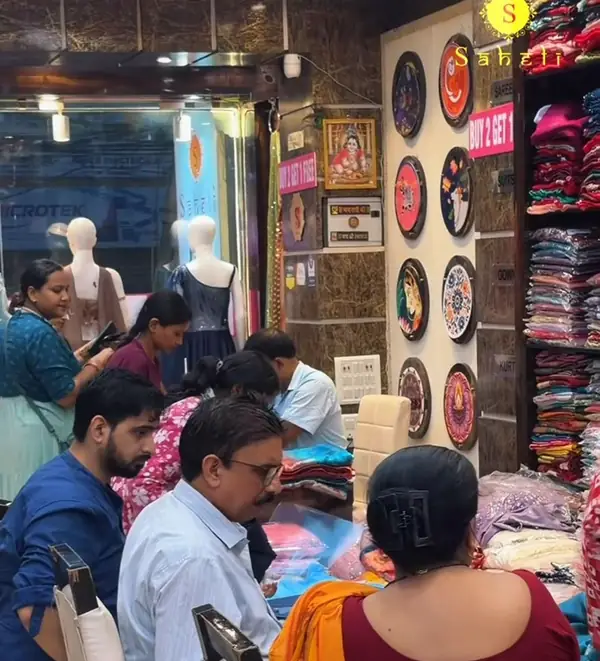 Customers shopping inside Saheli