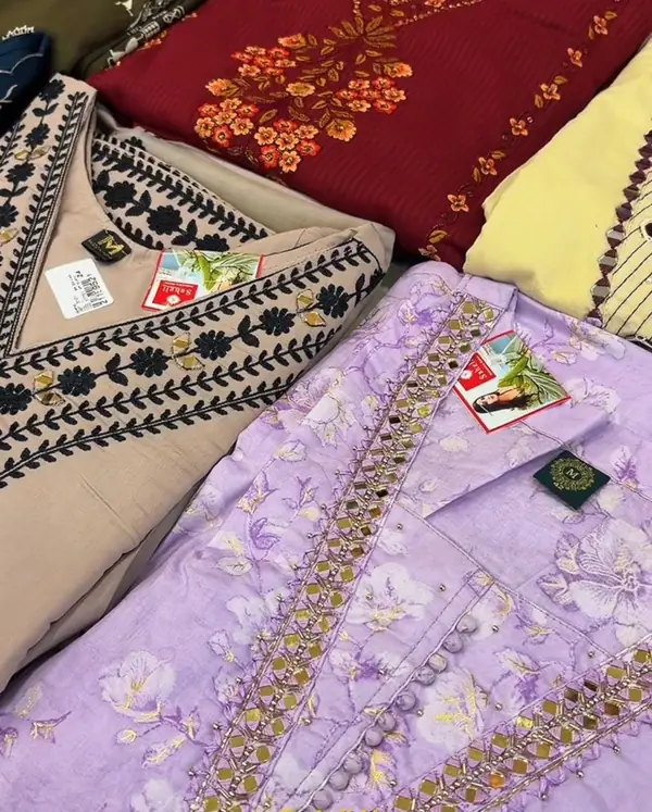 Embroidered suit sets